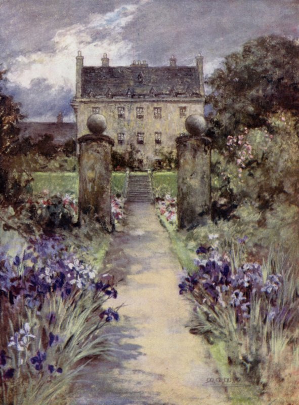Scottish Gardens: Carnock (färg litho) av Mary Georgina Wade Wilson