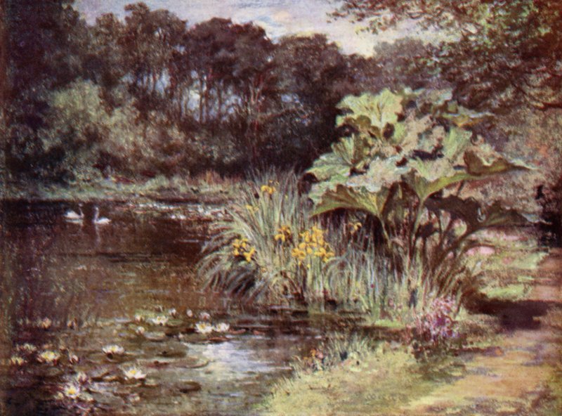 Scottish Gardens: Culzean (färg litho) av Mary Georgina Wade Wilson
