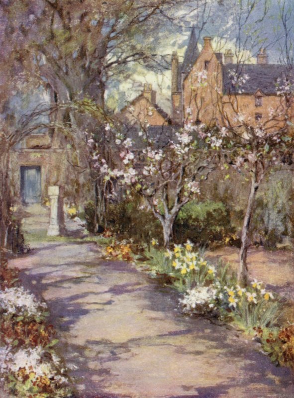 Scottish Gardens: Gartincaber (färg litho) av Mary Georgina Wade Wilson