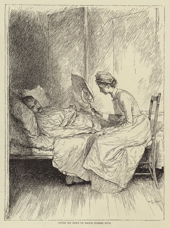 Illustration till Honnor Mortens berättelse om en sjuksköterska av Mary L. Gow