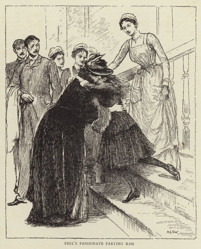 Illustration till Honnor Mortens berättelse om en sjuksköterska av Mary L. Gow