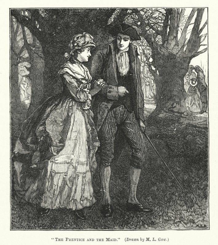 The Prentice and the Maid (gravyr) av Mary L. Gow