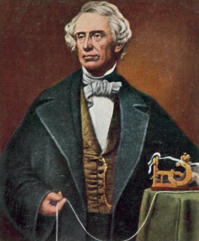Samuel Morse, amerikansk uppfinnare och pionjär inom telegrafi (färgfoto) av Mathew (after) Brady