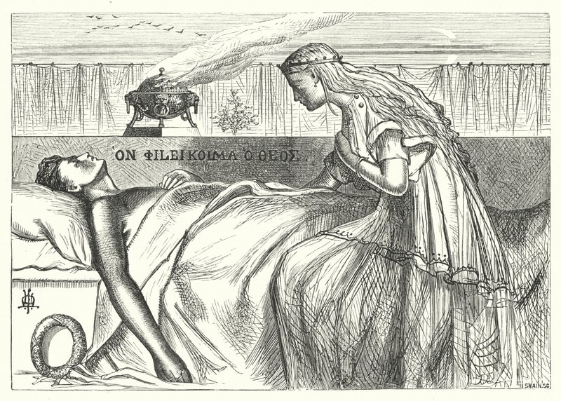Galningen i Korint (gravyr) av Matthew James (attr. to) Lawless