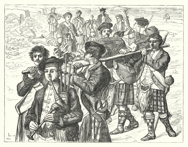 Natten efter Culloden (gravyr) av Matthew James (attr. to) Lawless