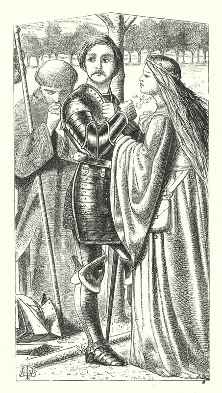 The Young Queen-Wife (gravyr) av Matthew James (attr. to) Lawless