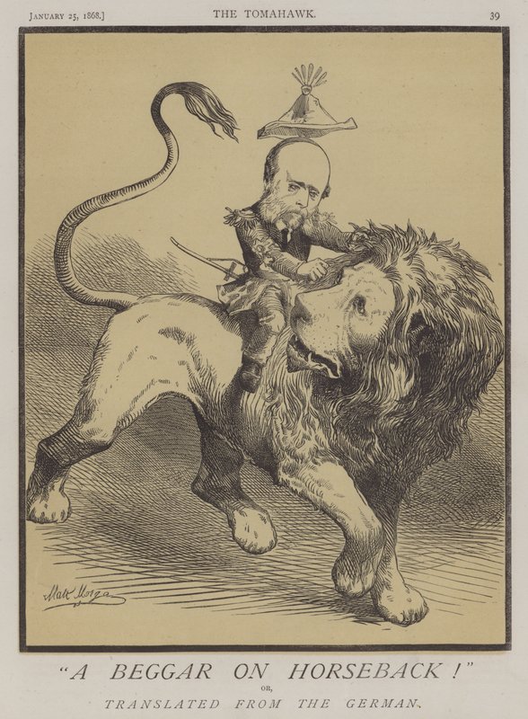 En tiggare till häst! eller, översatt från tyska (färg litho) av Matthew
