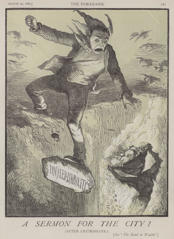 En predikan för staden! (färg litho) av Matthew