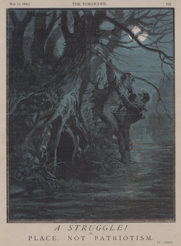 En kamp! eller, plats, inte patriotism (färg litho) av Matthew