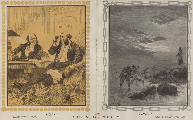 Guld och järn! A Legend for the City (färg litho) av Matthew