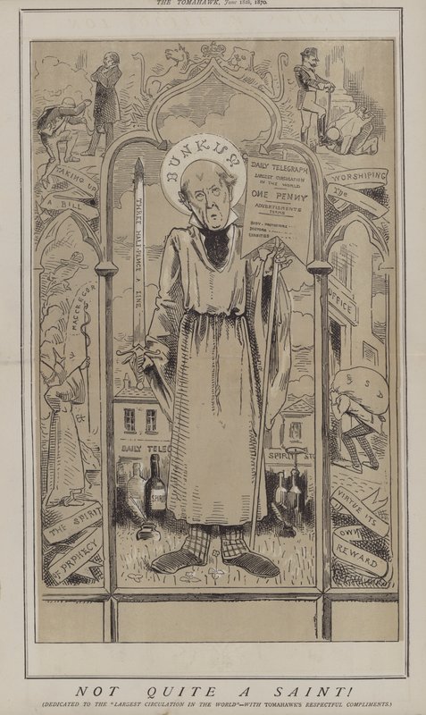 Inte riktigt helgon! (färg litho) av Matthew