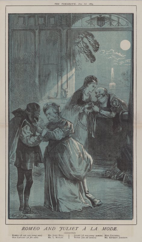 Romeo och Julia A La Mode (färg litho) av Matthew