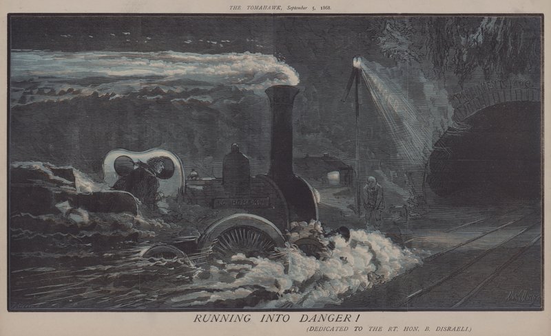 Ute i fara! (färg litho) av Matthew