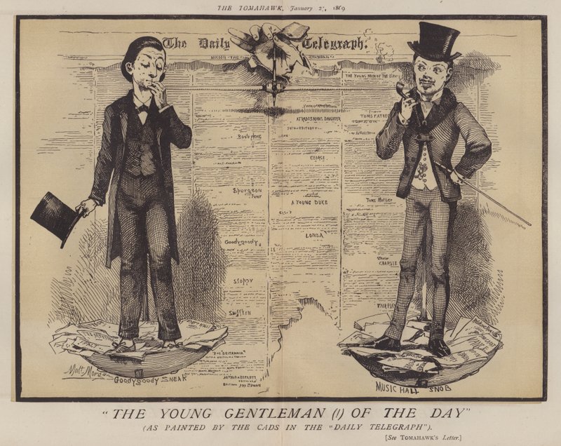 Dagens unga gentleman (!) (färg litho) av Matthew