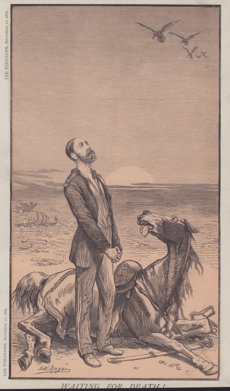 I väntan på döden! (färg litho) av Matthew