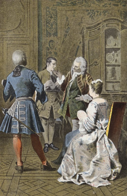 I huset av Monsieur G M av Maurice Leloir