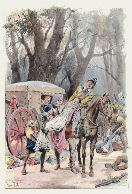 Illustration för Gil Blas av Maurice Leloir