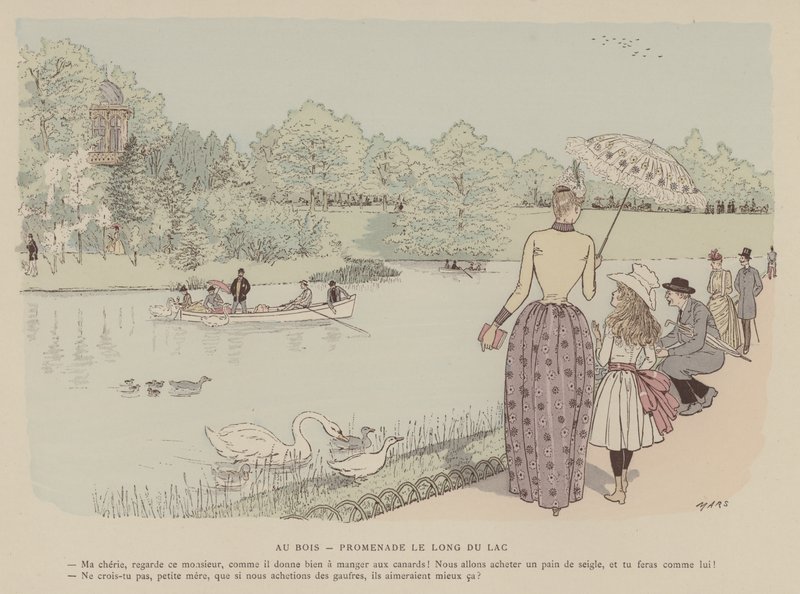 Illustration för Paris Brillant (färg litho) av Maurice Charles Mathieu Bonvoisin