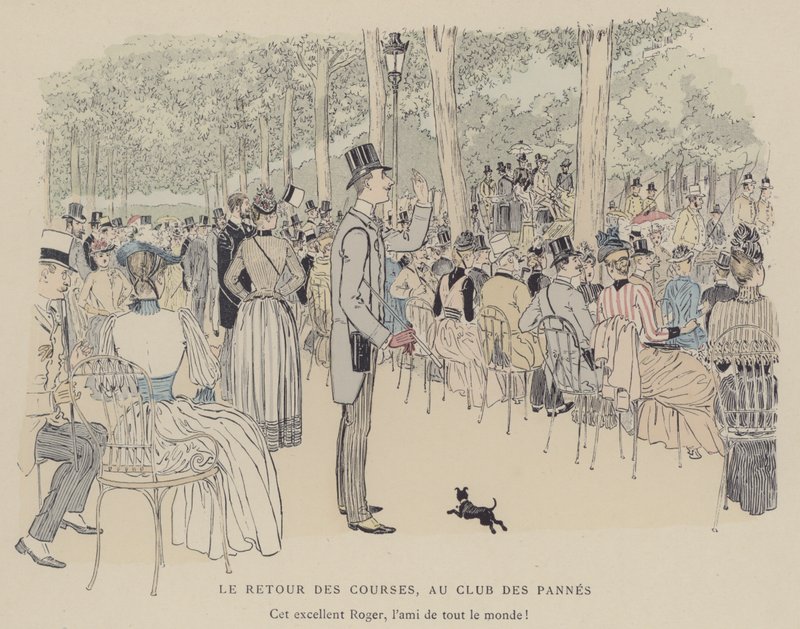 Illustration för Paris Brillant (färg litho) av Maurice Charles Mathieu Bonvoisin
