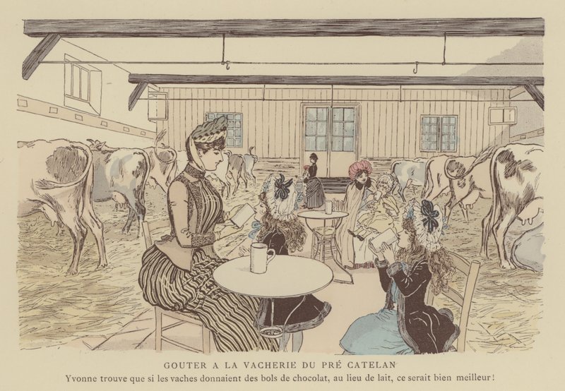 Illustration för Paris Brillant (färg litho) av Maurice Charles Mathieu Bonvoisin