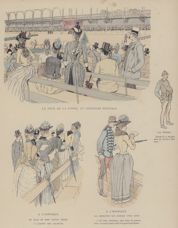 Illustration för Paris Brillant (färg litho) av Maurice Charles Mathieu Bonvoisin