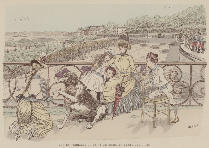 Illustration för Paris Brilliant (färg litho) av Maurice Charles Mathieu Bonvoisin