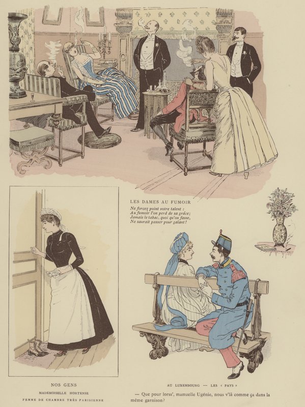Illustration för Paris Brillant (färg litho) av Maurice Charles Mathieu Bonvoisin