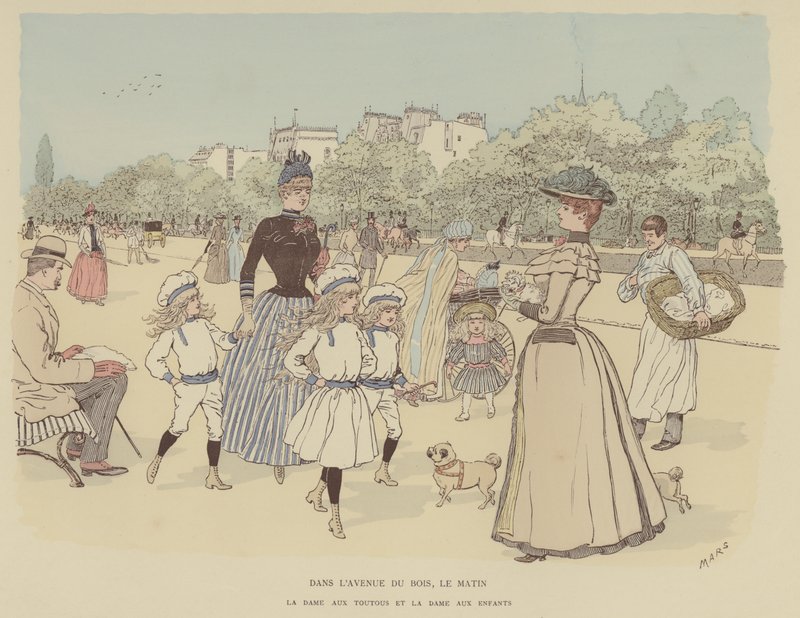 Illustration för Paris Brillant (färg litho) av Maurice Charles Mathieu Bonvoisin