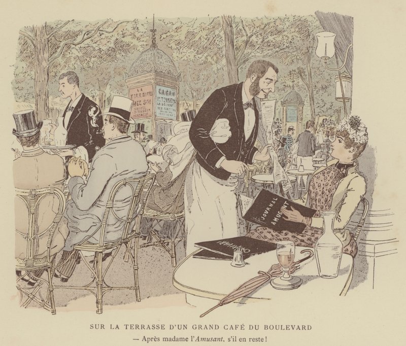Illustration för Paris Brilliant (färg litho) av Maurice Charles Mathieu Bonvoisin