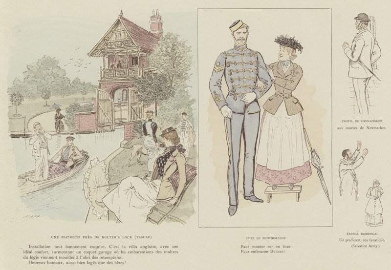 Illustration för London Life by Mars av Maurice Charles Mathieu Bonvoisin