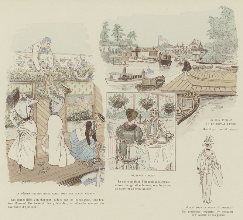 Illustration för London Life by Mars av Maurice Charles Mathieu Bonvoisin