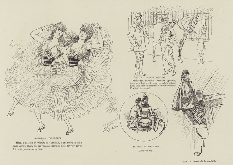 Illustration för London Life by Mars av Maurice Charles Mathieu Bonvoisin