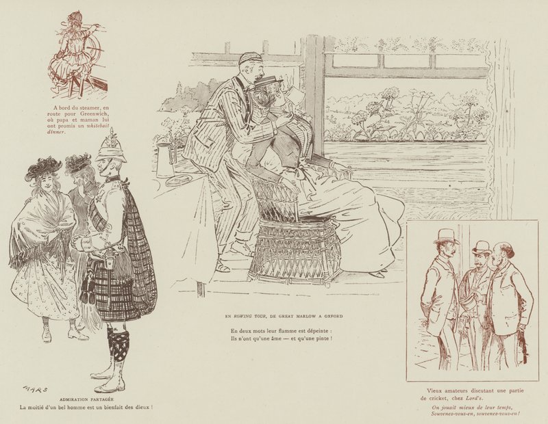 Illustration för London Life by Mars av Maurice Charles Mathieu Bonvoisin