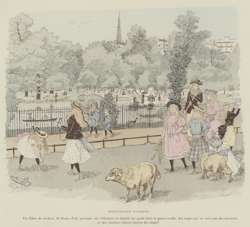 Illustration för London Life by Mars av Maurice Charles Mathieu Bonvoisin