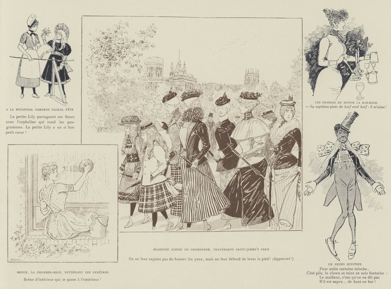 Illustration för London Life by Mars av Maurice Charles Mathieu Bonvoisin