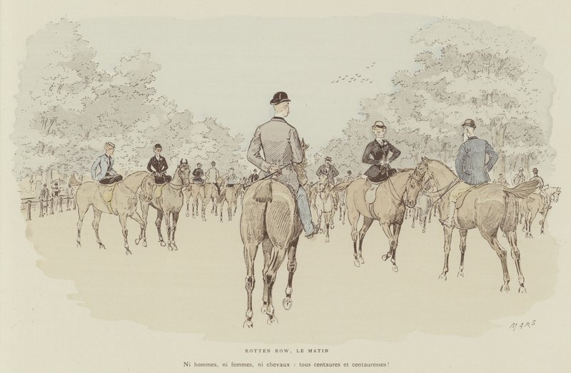 Illustration för London Life by Mars av Maurice Charles Mathieu Bonvoisin
