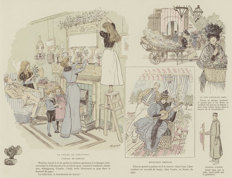 Illustration för London Life by Mars av Maurice Charles Mathieu Bonvoisin