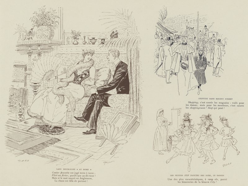Illustration för London Life by Mars av Maurice Charles Mathieu Bonvoisin