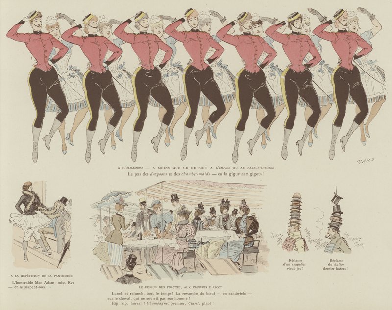 Illustration för London Life by Mars av Maurice Charles Mathieu Bonvoisin