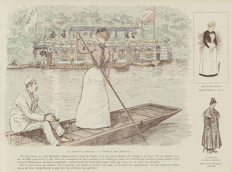 Illustration för London Life by Mars av Maurice Charles Mathieu Bonvoisin