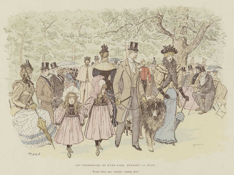 Illustration för London Life by Mars av Maurice Charles Mathieu Bonvoisin