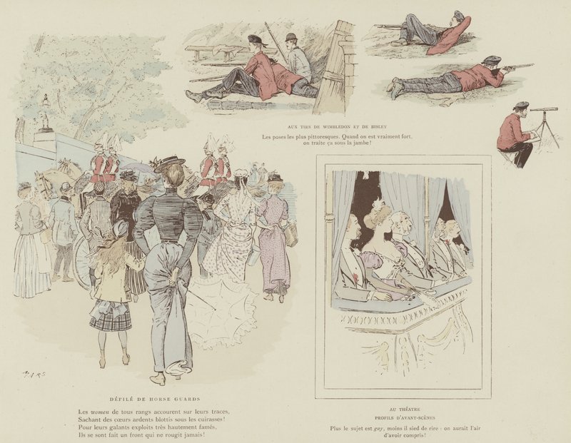 Illustration för London Life by Mars av Maurice Charles Mathieu Bonvoisin