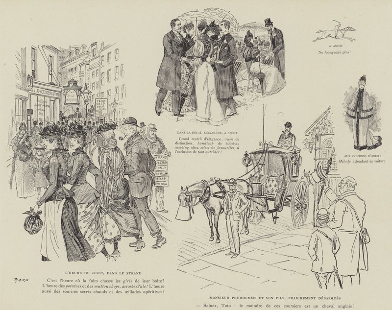 Illustration för London Life by Mars av Maurice Charles Mathieu Bonvoisin
