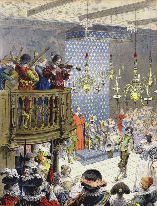 En bal på domstolen av Maurice Leloir