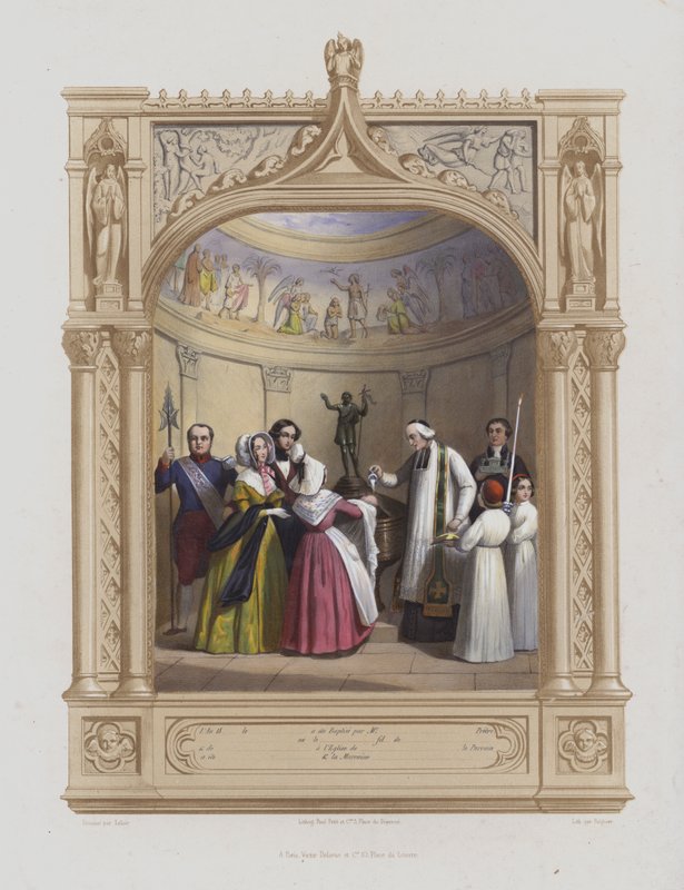 Dop (akvatint) av Maurice Leloir