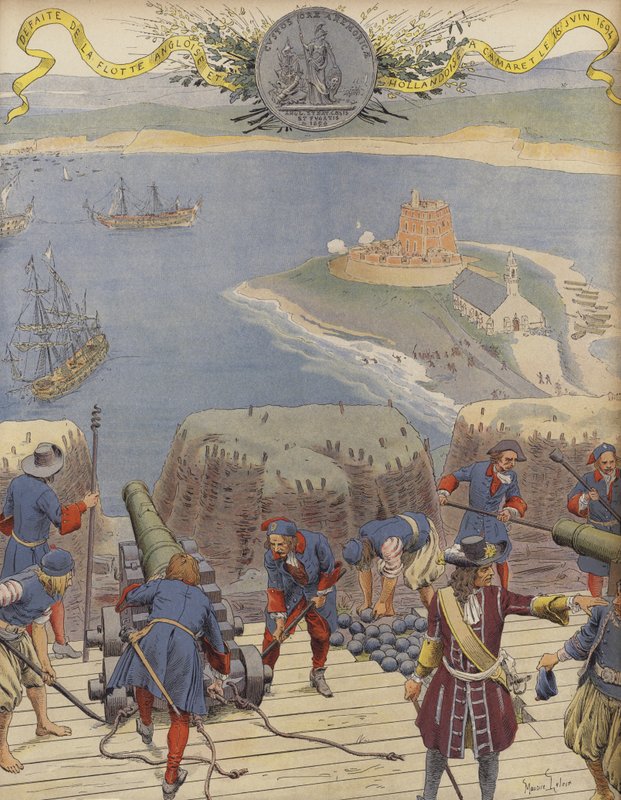 Slaget vid Camaret av Maurice Leloir