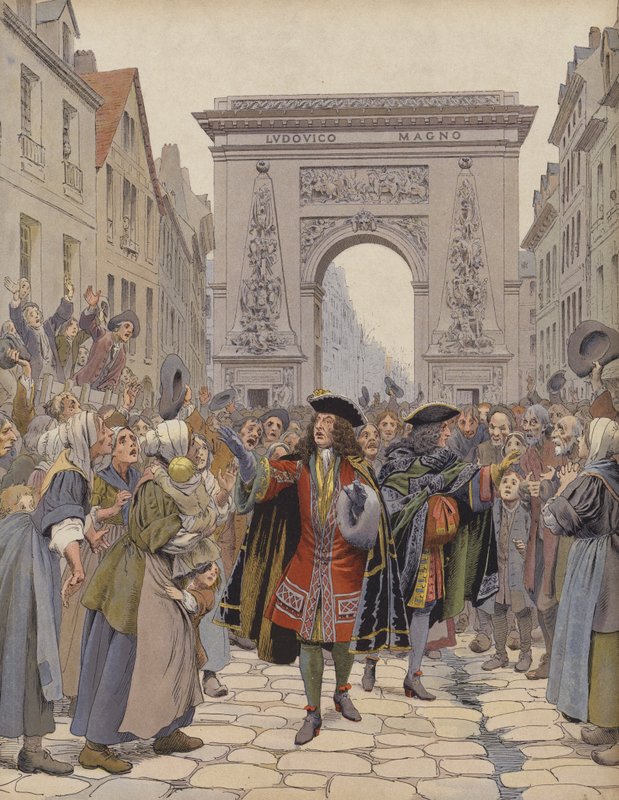 Boufflers under vintern 1709, lugnande en störning av Maurice Leloir