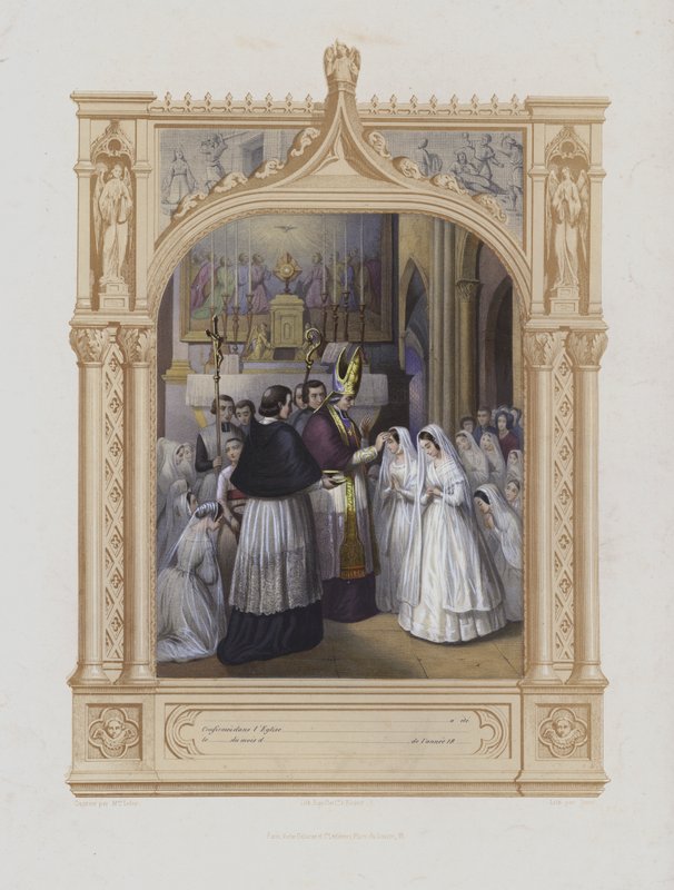 Bekräftelse (akvatint) av Maurice Leloir