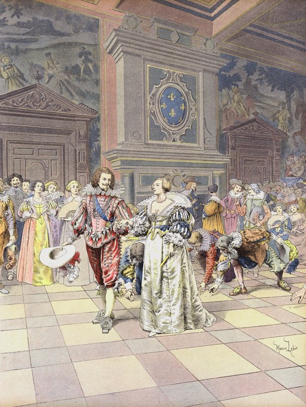 George Villiers, 1:e hertig av Buckingham vid hovet i Frankrike av Maurice Leloir