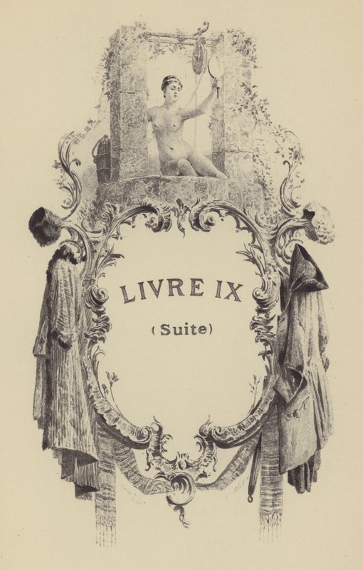 Illustration till bok IX av Jean-Jacques Rousseaus bekännelser (gravyr) av Maurice Leloir